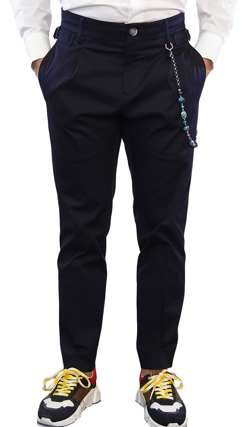 Havana&Co Pantalone Uomo vita alta con pinces. Pantaloni Uomo - Boutique Luisa Trendy