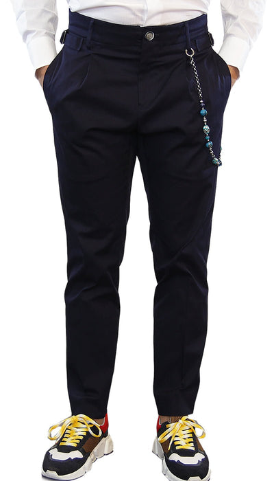 Havana&Co Pantalone Uomo vita alta con pinces. Pantaloni Uomo - Boutique Luisa Trendy