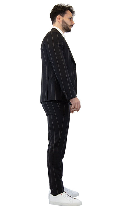 Manuel Ritz Abito nero gessato. 3032A3748_213077 Abiti e giacche - Boutique Luisa Trendy
