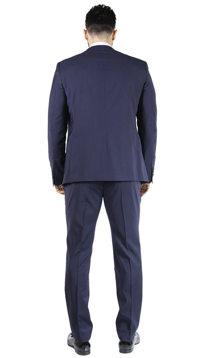 Manuel Ritz Abito Smoking con gilet blu con revers a lance in raso. Abiti e giacche - Boutique Luisa Trendy