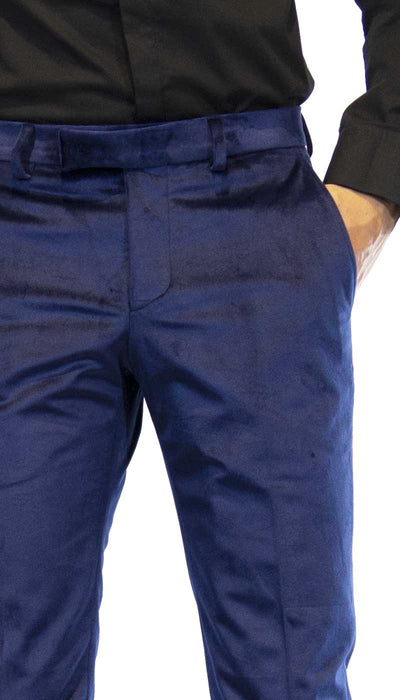 Manuel Ritz Abito smoking uomo blu in velluto e collo sciallato in raso nero Abiti e giacche - Boutique Luisa Trendy