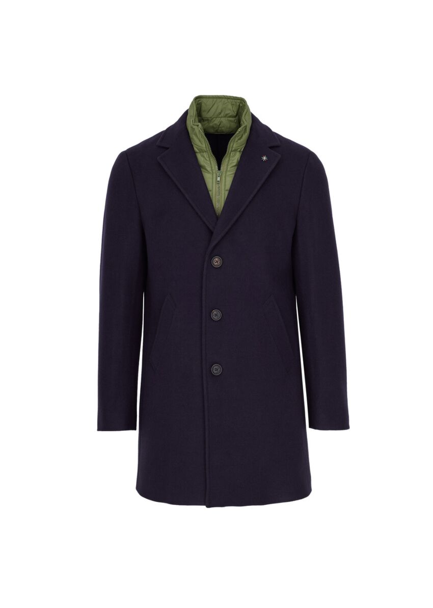 Manuel Ritz Cappotto in panno con pettorina Capispalla Uomo - Boutique Luisa Trendy