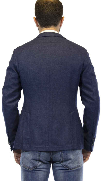 Manuel Ritz Giacca uomo in lana blu imputure amf Abiti e giacche - Boutique Luisa Trendy