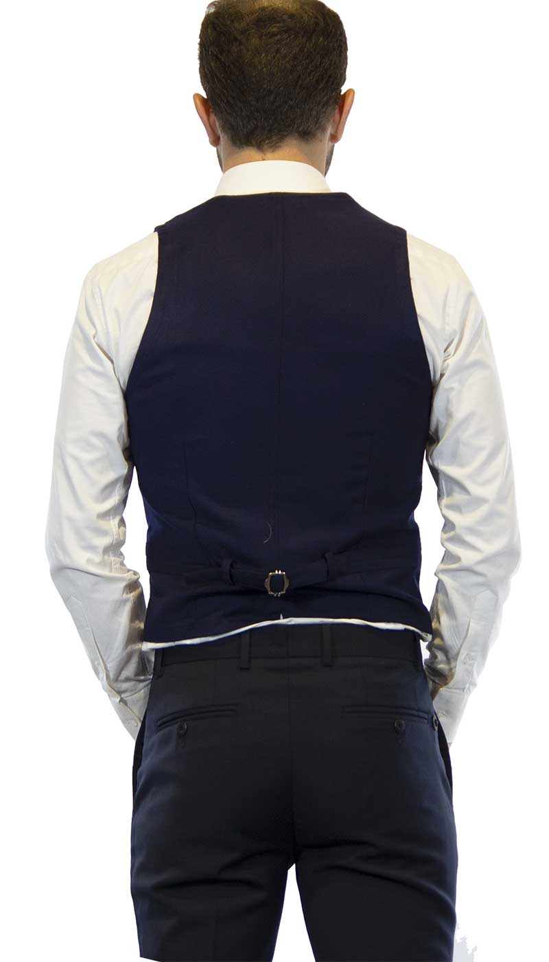 Manuel Ritz Gilet uomo blu in lana Camicia e gilet - Boutique Luisa Trendy