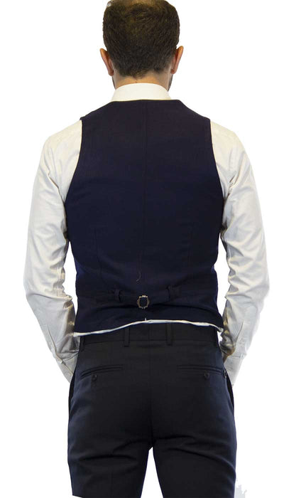 Manuel Ritz Gilet uomo blu in lana Camicia e gilet - Boutique Luisa Trendy