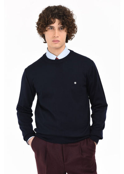 Manuel Ritz Maglia girocollo in lana merinos Maglie e cardigan uomo - Boutique Luisa Trendy