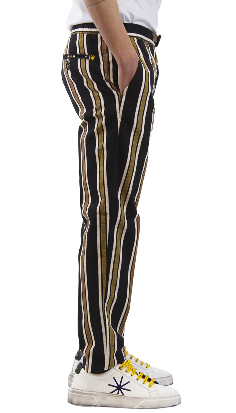 Manuel Ritz Pantalone jogging a righe. 3032P1618L_213021_89 Pantaloni Uomo - Boutique Luisa Trendy