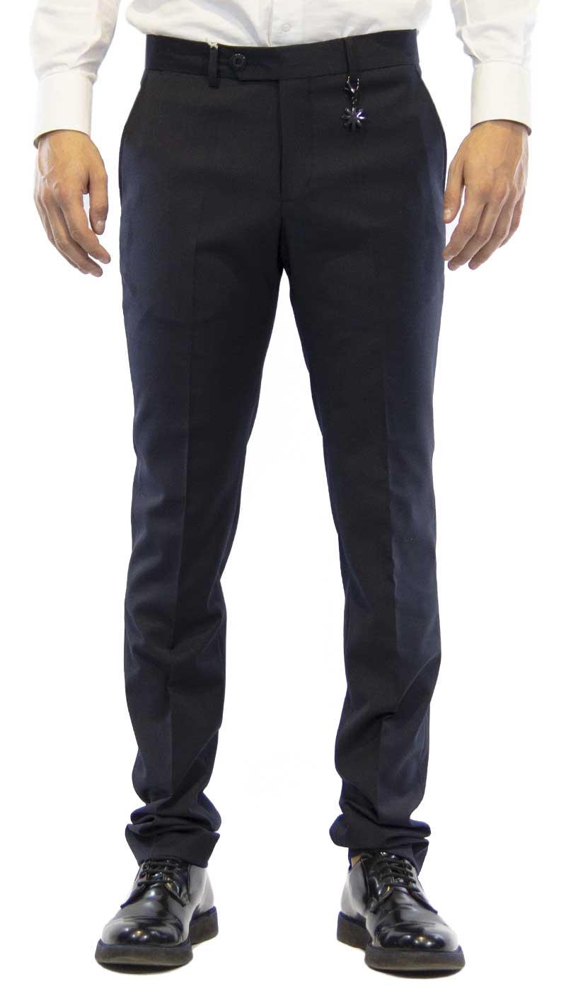 Manuel Ritz Pantalone uomo blu in lana. 2732P1858 193543 Pantaloni Uomo - Boutique Luisa Trendy