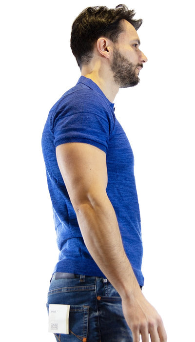 Manuel Ritz Polo blu in maglia. 3032M503_213317_88 T-shirt e Polo - Boutique Luisa Trendy