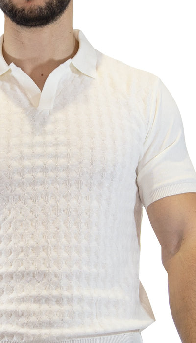 Manuel Ritz Polo panna in maglia. 3032M505_213319_02 T-shirt e Polo - Boutique Luisa Trendy