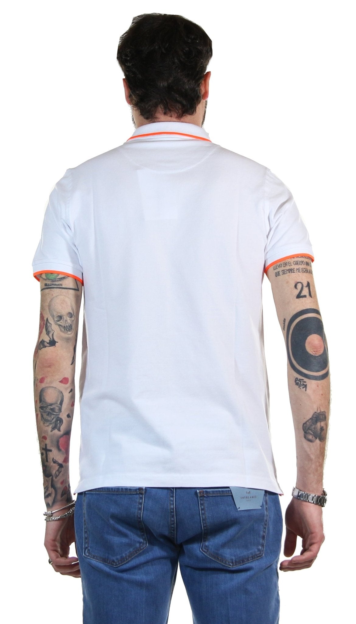 Manuel Ritz Polo slim fit in piquet con contrasti T-shirt e Polo - Boutique Luisa Trendy