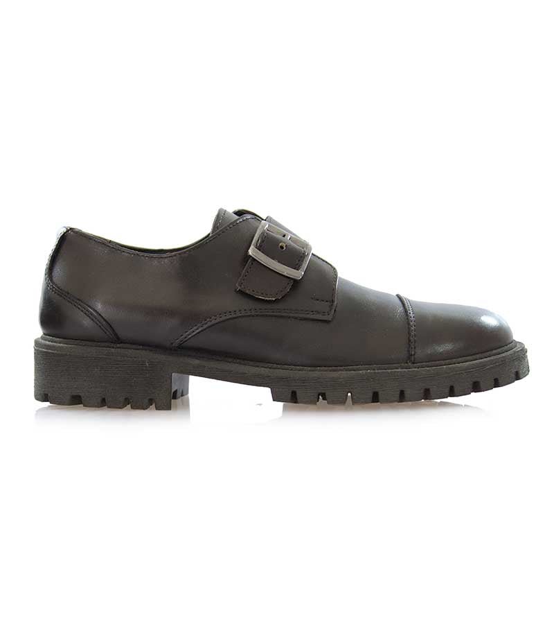 Manuel Ritz Scarpa uomo in pelle marrone con fibbia Scarpe - Boutique Luisa Trendy