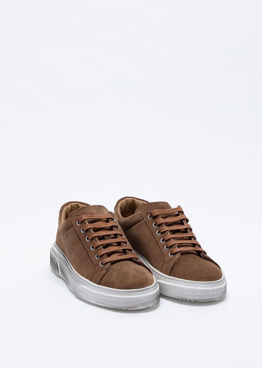 Manuel Ritz Sneakers uomo marroni in camoscio Scarpe Uomo - Boutique Luisa Trendy