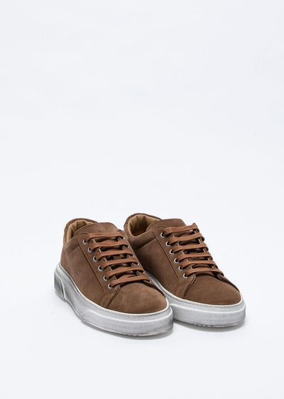 Manuel Ritz Sneakers uomo marroni in camoscio Scarpe Uomo - Boutique Luisa Trendy
