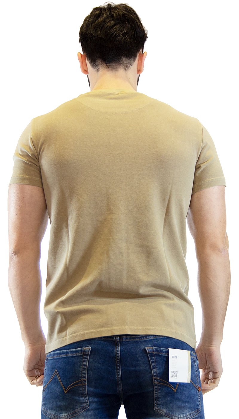 Manuel Ritz T-shirt beige in piquet tinto capo. 3032M561T_213304 T-shirt e Polo - Boutique Luisa Trendy