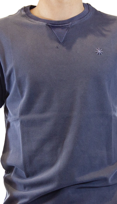 Manuel Ritz T-shirt blu in piquet tinto capo. 3032M561T_213304 T-shirt e Polo - Boutique Luisa Trendy