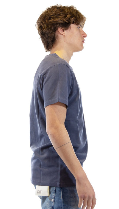 Manuel Ritz T-shirt blu in piquet tinto capo. 3032M561T_213304 T-shirt e Polo - Boutique Luisa Trendy