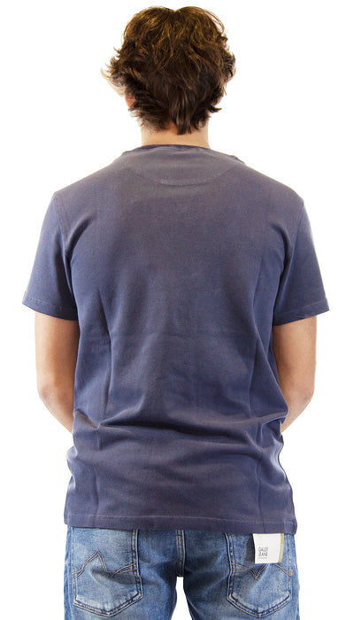 Manuel Ritz T-shirt blu in piquet tinto capo. 3032M561T_213304 T-shirt e Polo - Boutique Luisa Trendy