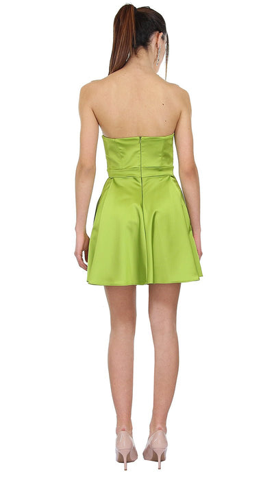 Miss You Abito corto in raso a ruota Vestiti - Boutique Luisa Trendy