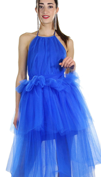 Miss You Abito lungo in tulle con balze Vestiti - Boutique Luisa Trendy