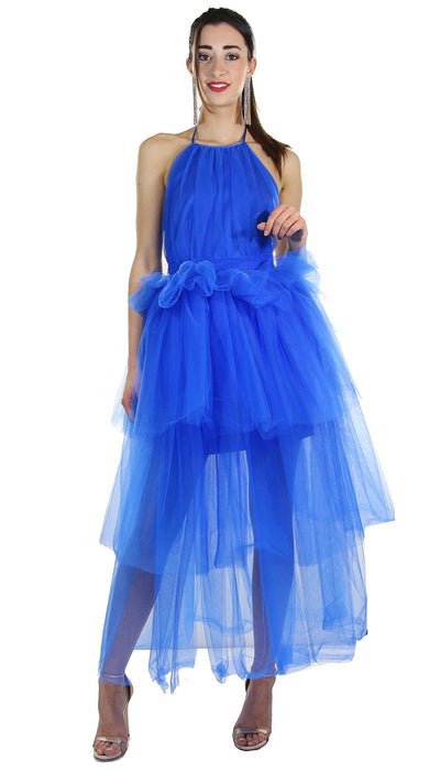 Miss You Abito lungo in tulle con balze Vestiti - Boutique Luisa Trendy