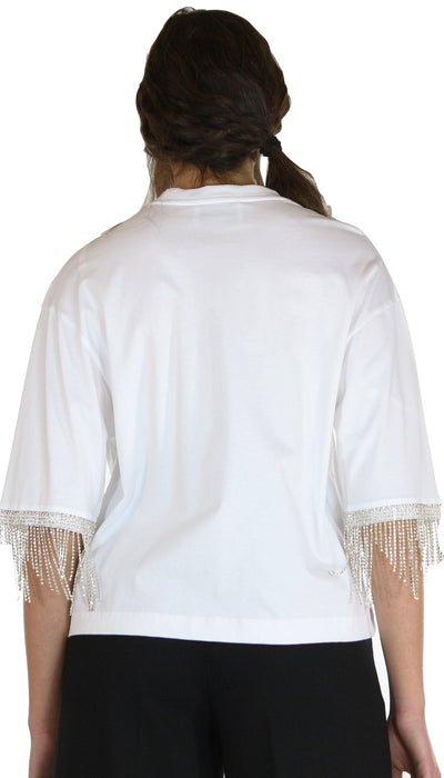 Nosecrets Milano T-shirt con manica diamanti. T-Shirt e top - Boutique Luisa Trendy