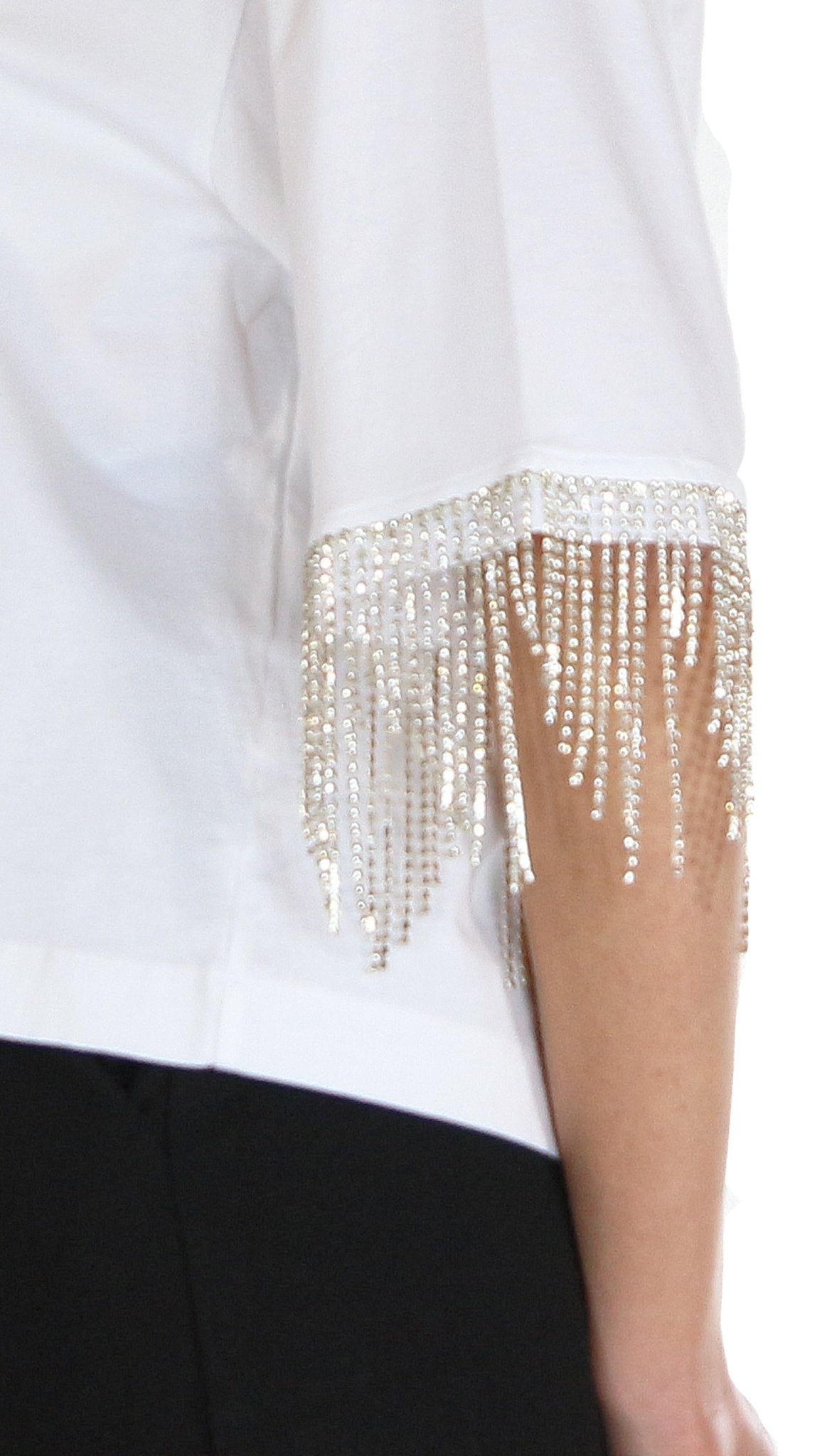 Nosecrets Milano T-shirt con manica diamanti. T-Shirt e top - Boutique Luisa Trendy