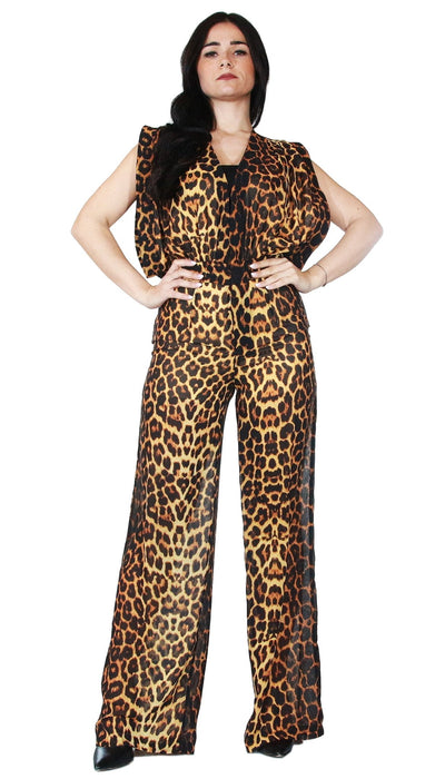Nosecrets Milano Tuta in voile stampa animalier Vestiti - Boutique Luisa Trendy
