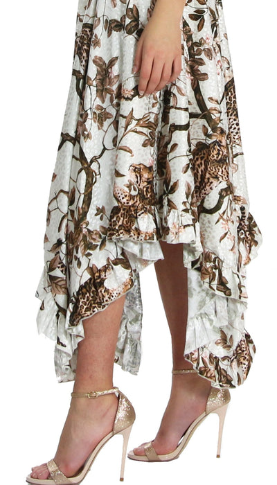 Odi Et Amo Abito asimmetrico jacquard con balze. Vestiti - Boutique Luisa Trendy