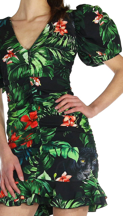 Odi Et Amo Abito corto a tubino stampa pantera. Vestiti - Boutique Luisa Trendy