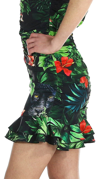Odi Et Amo Abito corto a tubino stampa pantera. Vestiti - Boutique Luisa Trendy