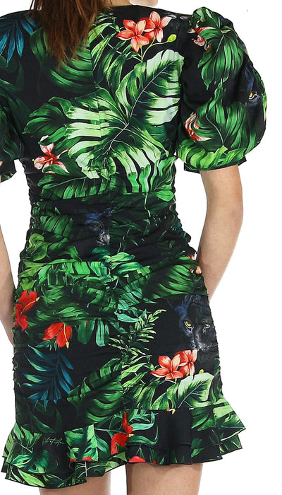 Odi Et Amo Abito corto a tubino stampa pantera. Vestiti - Boutique Luisa Trendy