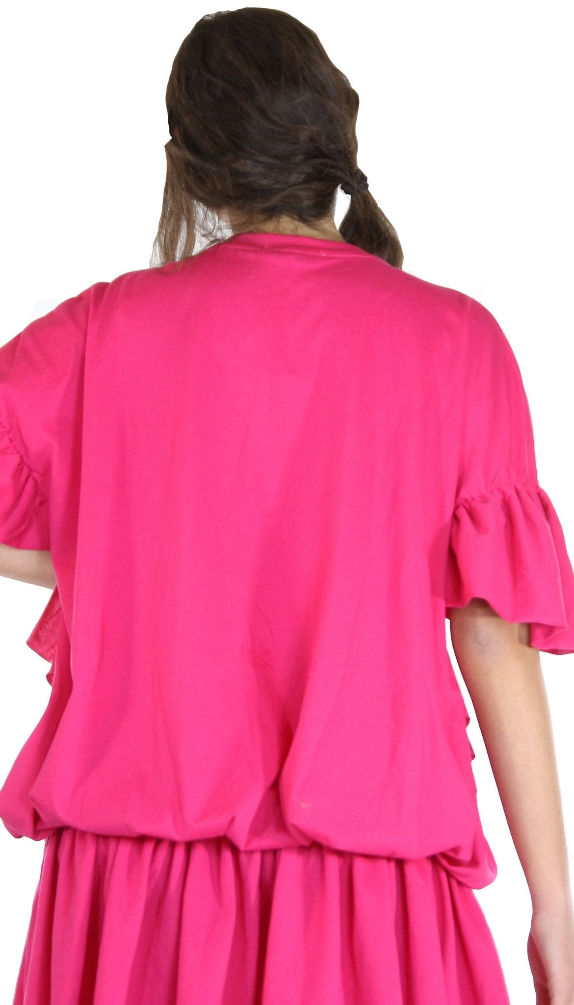 Odi Et Amo Abito corto con scritta logo e volant. Vestiti - Boutique Luisa Trendy