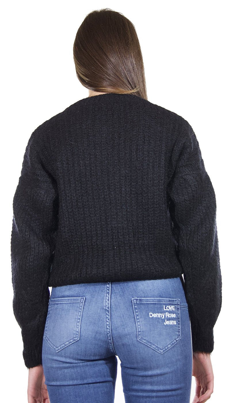 ODI ET AMO Maglia in mohair con patch. A143U1 Maglie e cardigan Donna - Boutique Luisa Trendy