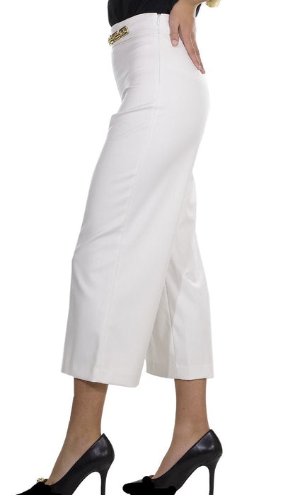 ODI ET AMO Pantalone corto a palazzo con catena. A219U1 Pantalone Donna - Boutique Luisa Trendy