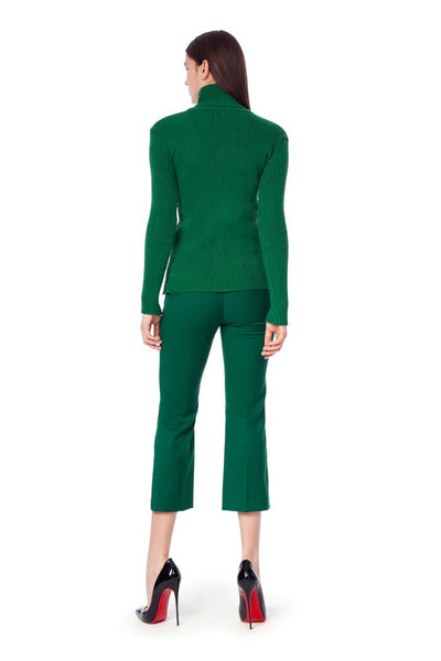 Odi Et Amo Pantalone cropped in tessuto stretch Pantalone Donna - Boutique Luisa Trendy