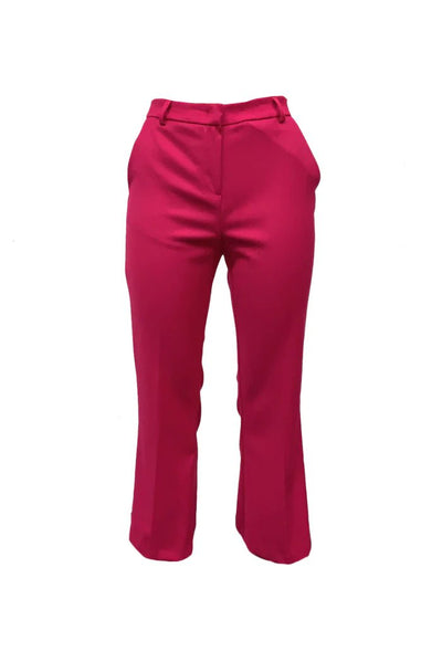 Odi Et Amo Pantalone flaire cropped in tessuto stretch Pantalone Donna - Boutique Luisa Trendy