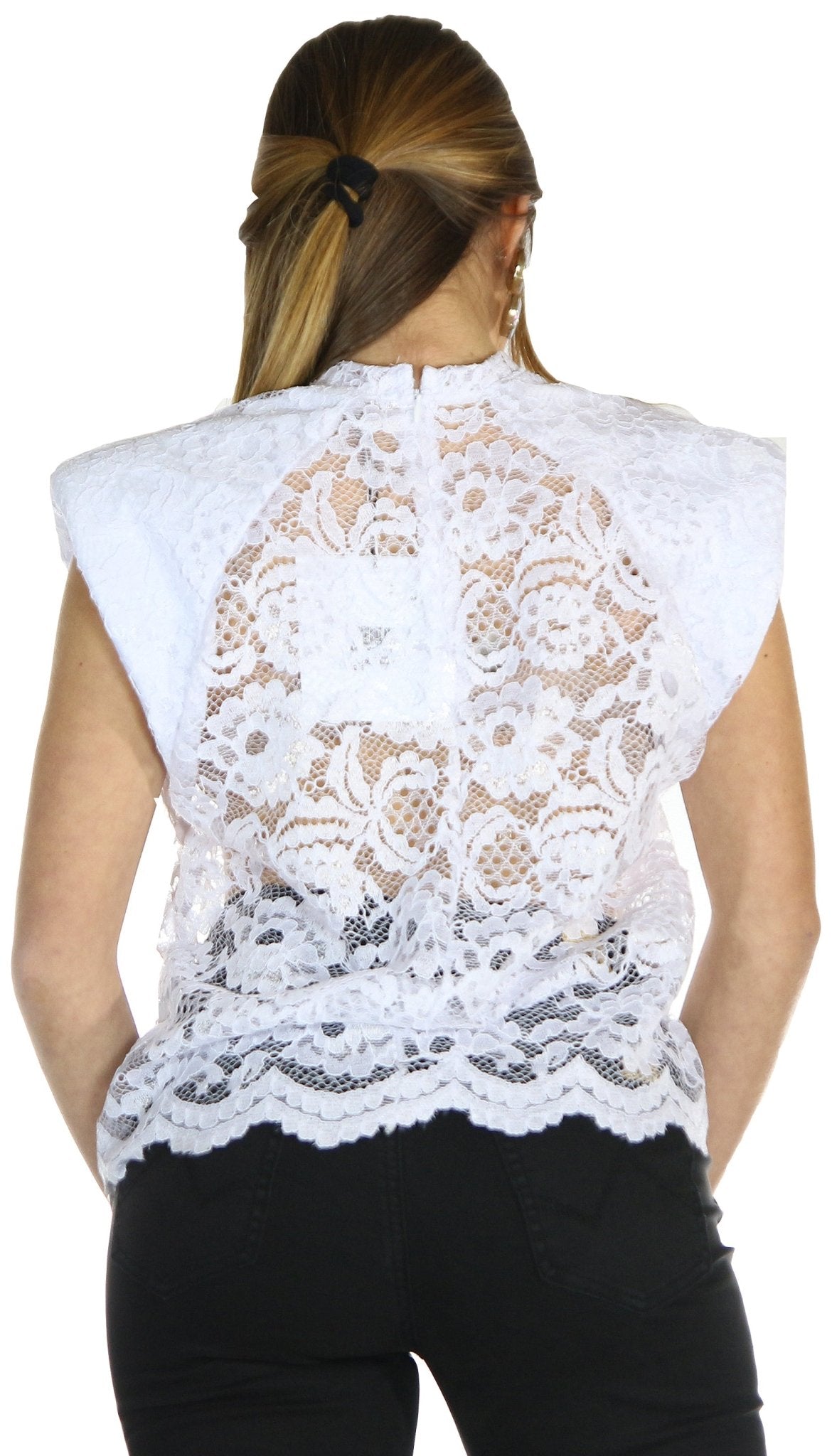 Odi Et Amo T-shirt in pizzo con stampa logo T-Shirt e top - Boutique Luisa Trendy