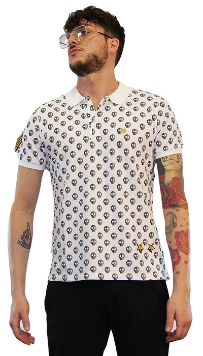 Polita Polo uomo stampa teschi T-shirt e Polo - Boutique Luisa Trendy