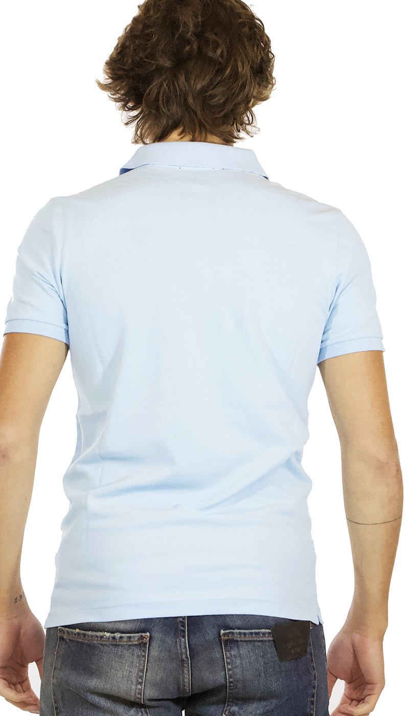 Polo uomo Seventy manica corta in cotone piquet celeste. T-shirt e Polo - Boutique Luisa Trendy