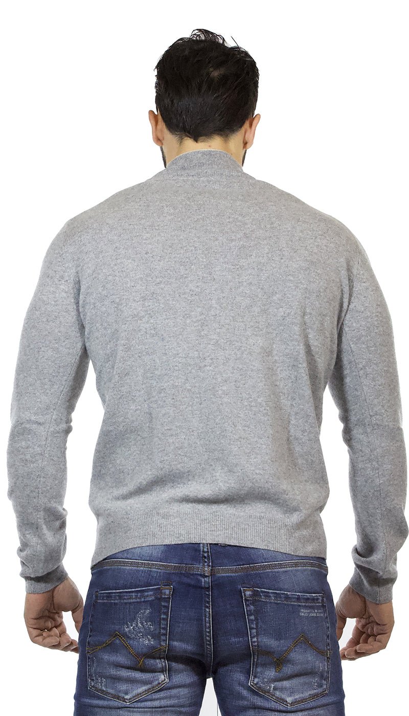 Seventy Maglia uomo in lana grigia , collo alto con zip Maglie e cardigan uomo - Boutique Luisa Trendy