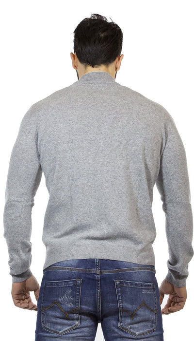 Seventy Maglia uomo in lana grigia , collo alto con zip Maglie e cardigan uomo - Boutique Luisa Trendy
