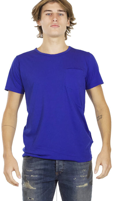Seventy T-shirt uomo blu manica corta in cotone con taschino. T-shirt e Polo - Boutique Luisa Trendy