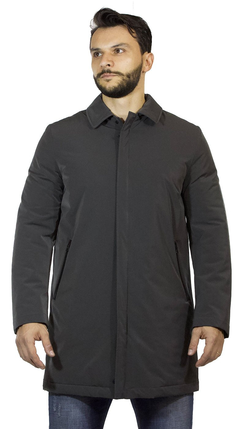 Seventy Trench uomo grigio in tessuto tecnico Capispalla Uomo - Boutique Luisa Trendy