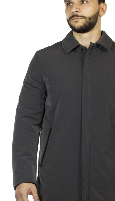 Seventy Trench uomo grigio in tessuto tecnico Capispalla Uomo - Boutique Luisa Trendy