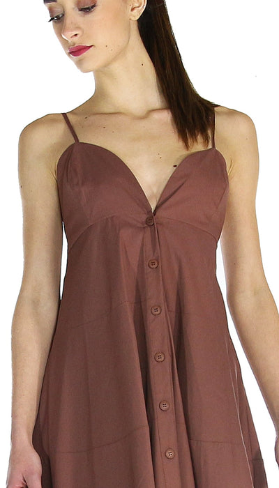 Silvian Heach Abito lungo a bretelle in cotone. Vestiti - Boutique Luisa Trendy