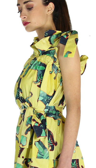 Silvian Heach Abito monospalla con stampa tigre. Vestiti - Boutique Luisa Trendy
