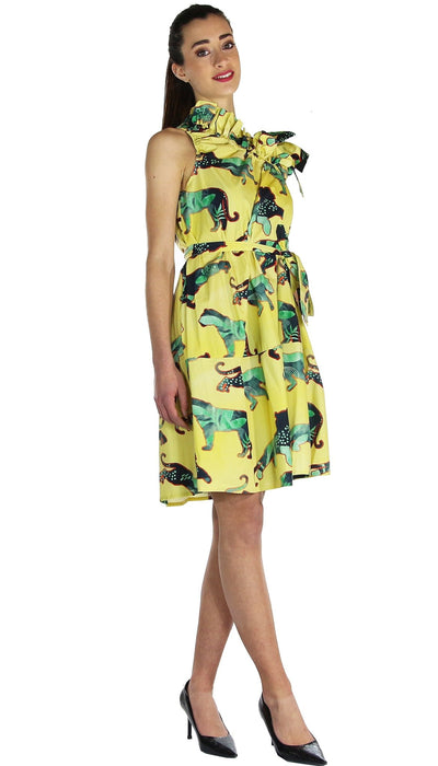 Silvian Heach Abito monospalla con stampa tigre. Vestiti - Boutique Luisa Trendy
