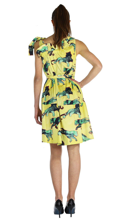 Silvian Heach Abito monospalla con stampa tigre. Vestiti - Boutique Luisa Trendy