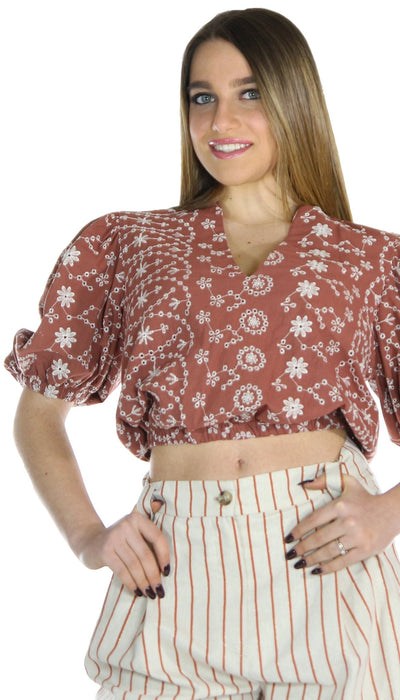 Silvian Heach Blusa a fiori e shorts a righe. Tailleur - Boutique Luisa Trendy